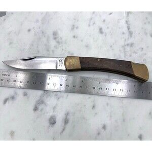 Vintage Jet-Aer Corp Lockback Knife Wood JAPAN G-96 No. 960 Paterson NJ, USA